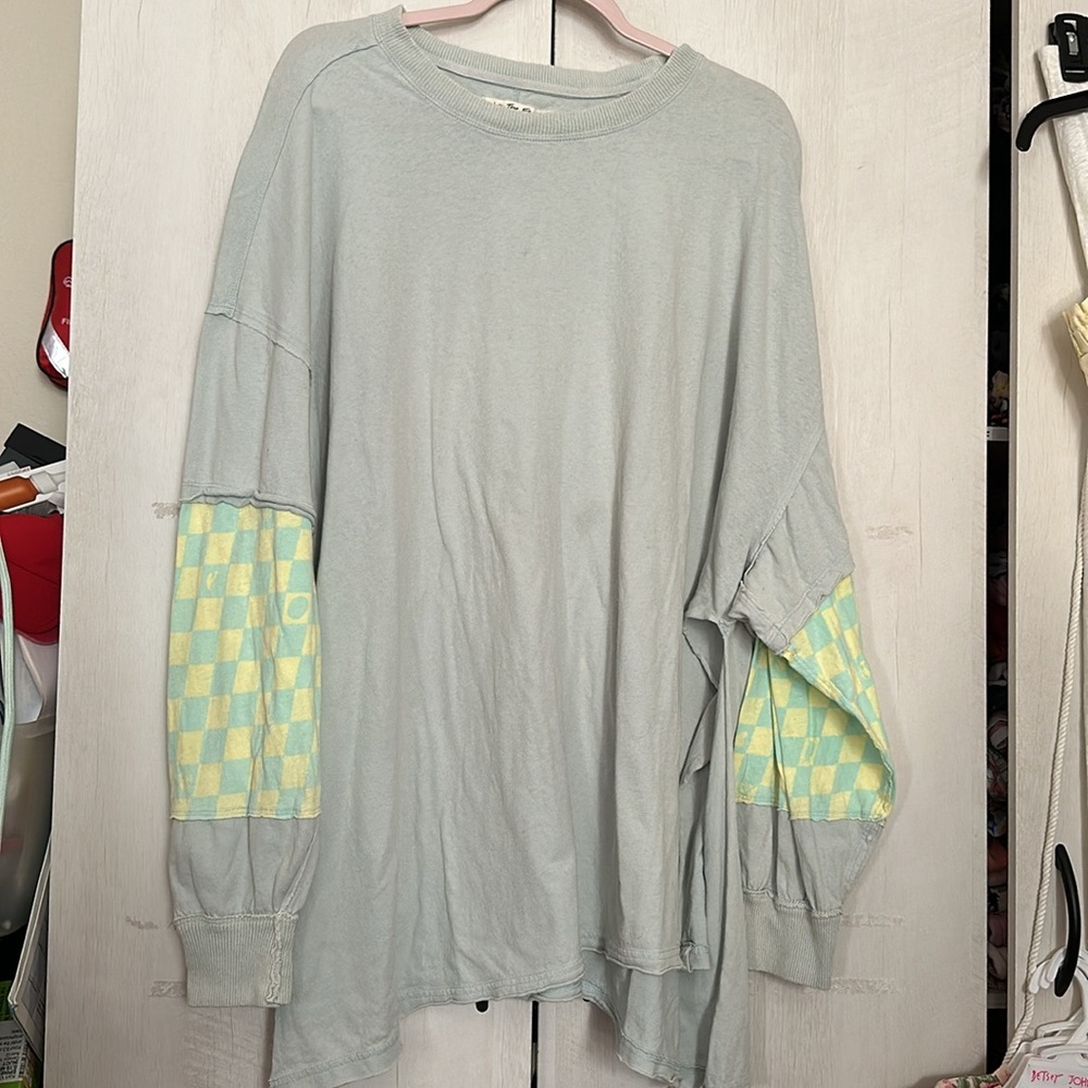 Free People Finish Line Twofer Oversized long sleeve shirt - Picture 5 of 8